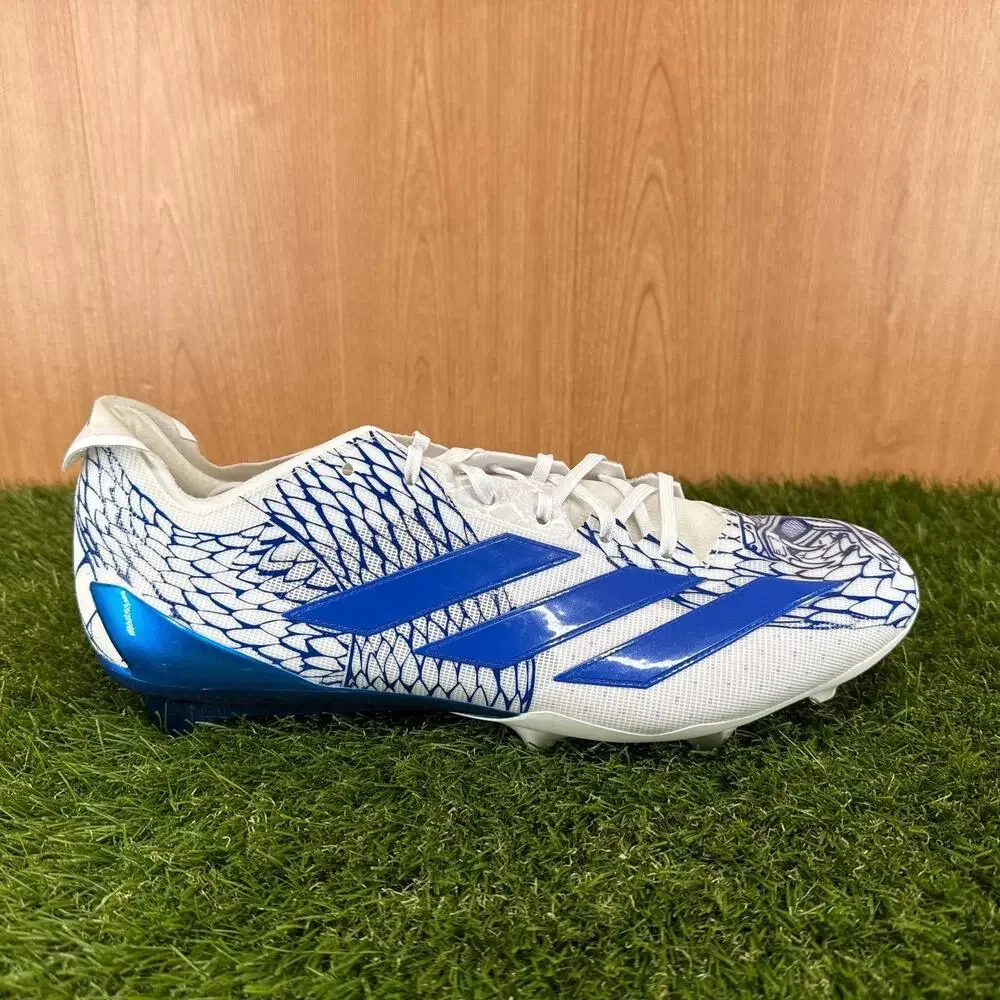 adidas Adizero Electric.2 Royal Blue White Football Cleats Men's Size 15